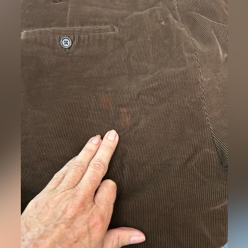 I Velluti Pontoglio for Neiman Marcus Men's Corduroy Pants in Rich Brown, Sz 36 - Picture 15 of 15
